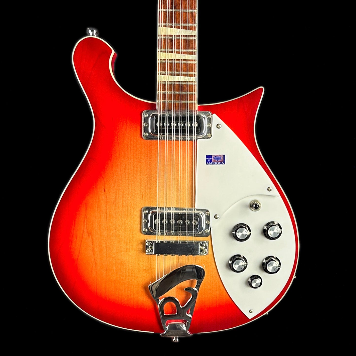 Front of body of Used Rickenbacker 620/12 Fireglow.