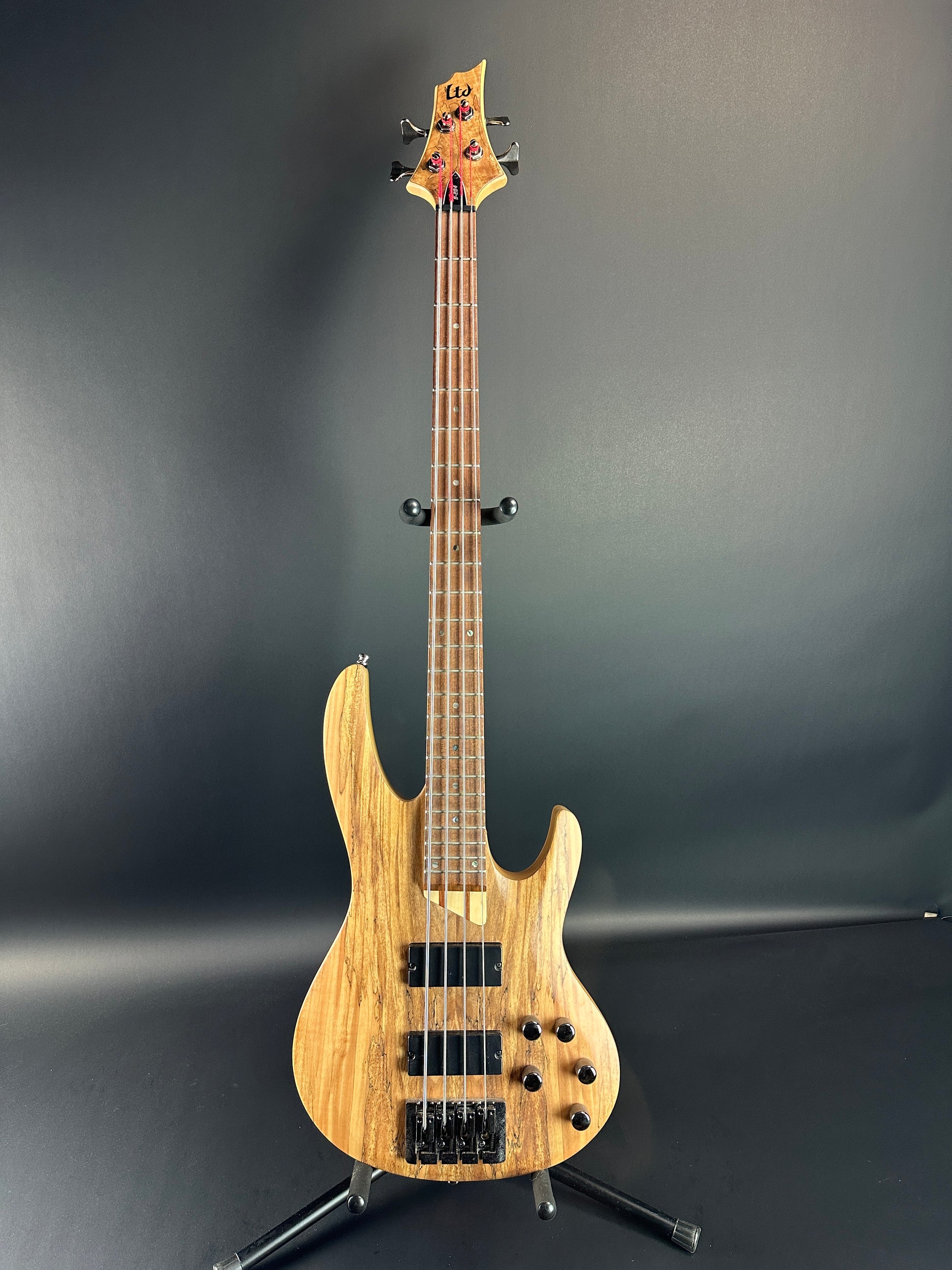 Full front of Used ESP LTD B-204SM Bass.