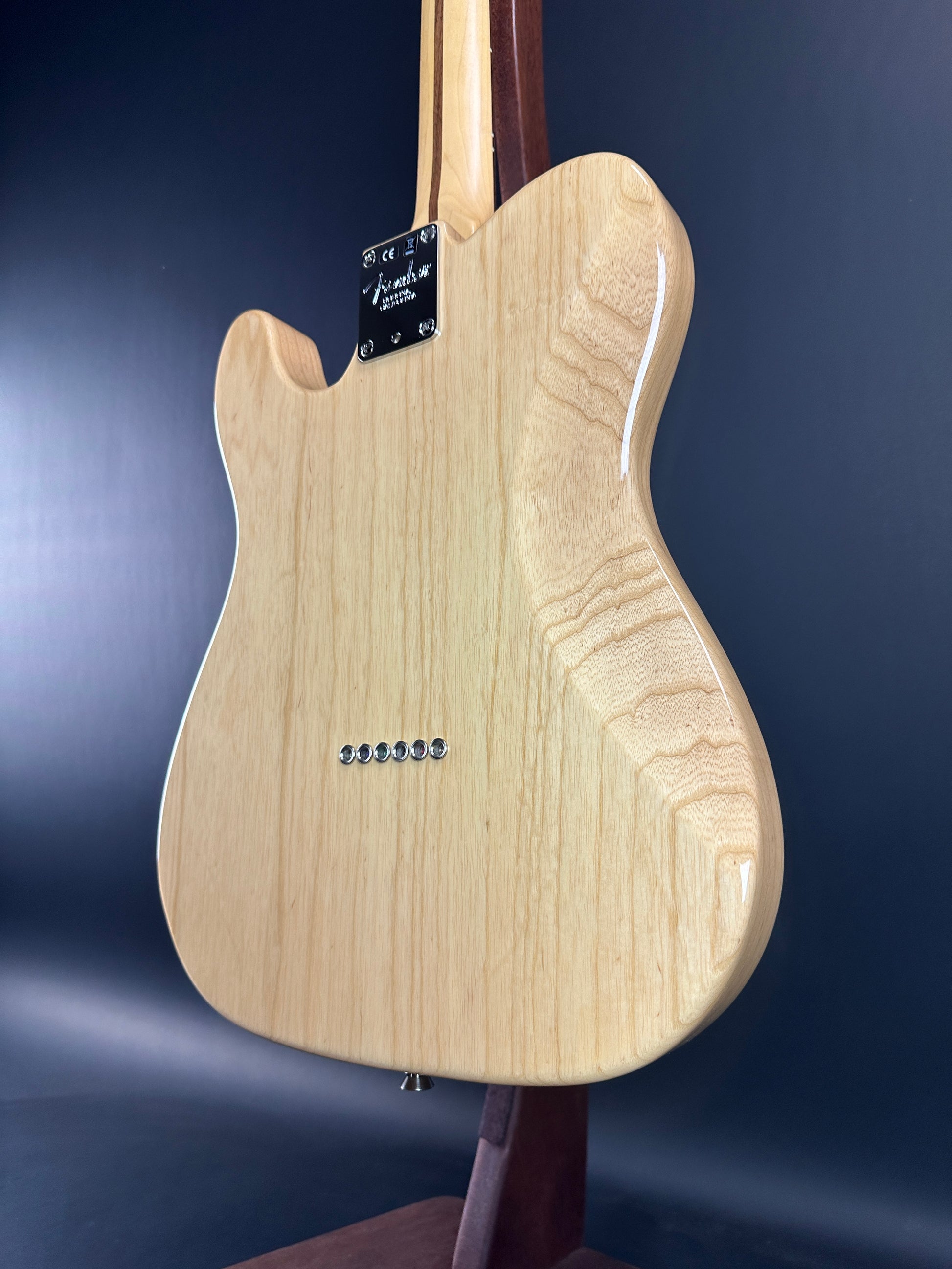 Back angle of Used Fender American Standard Tele RW Natural.