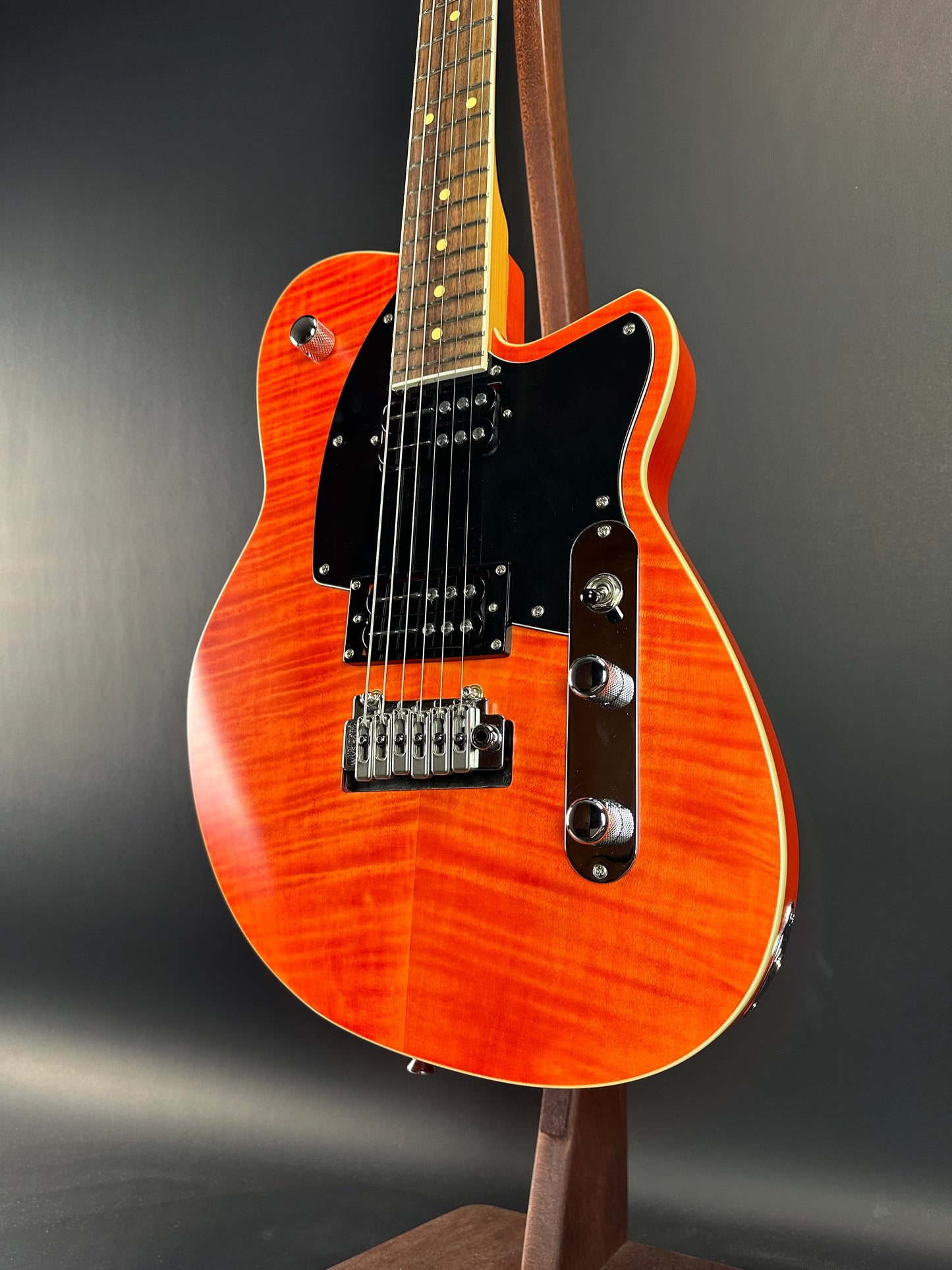 Used Reverend Reeves Gabriel Signature Satin Orange Flame w/case TSU18970