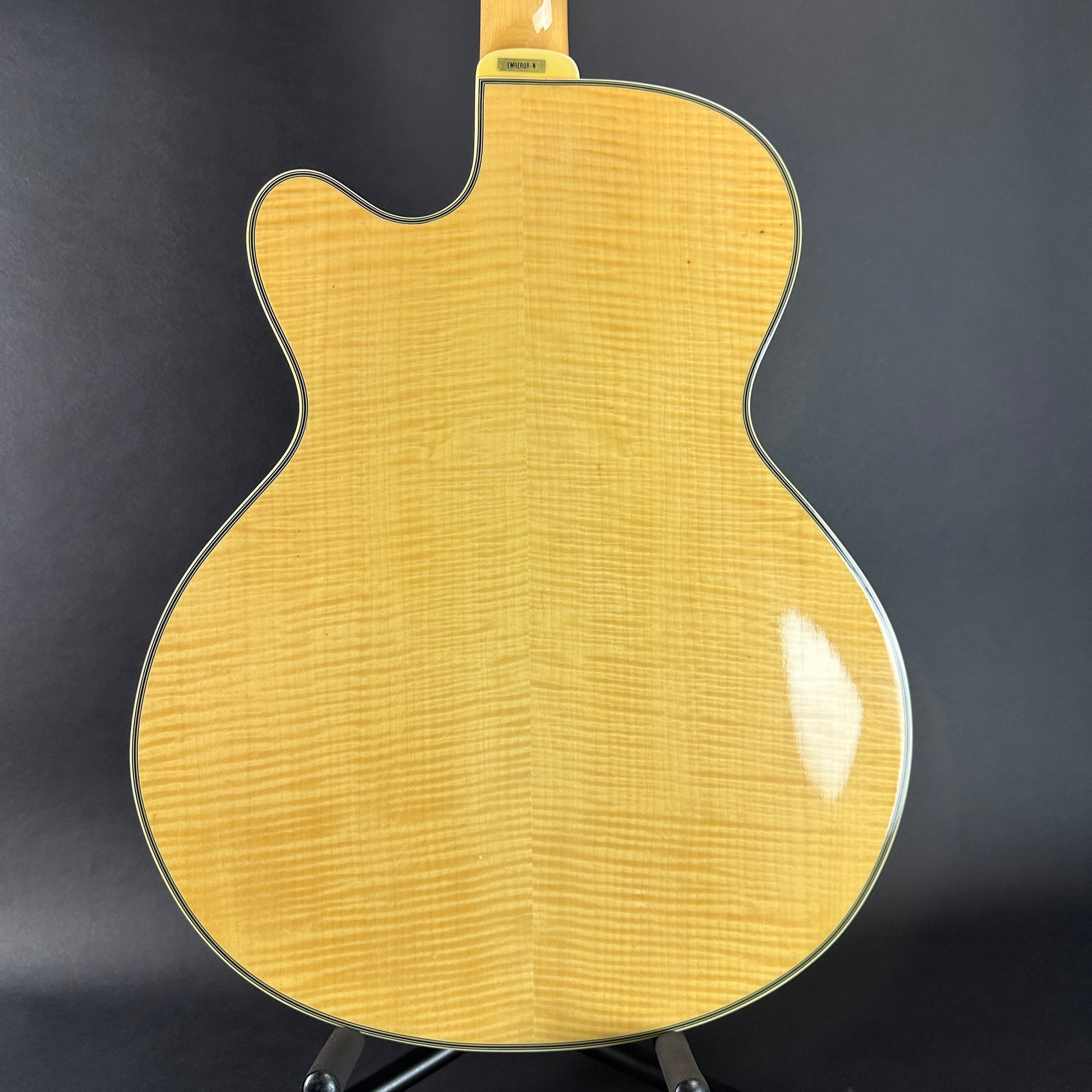 Back of Used Epiphone Emperor.