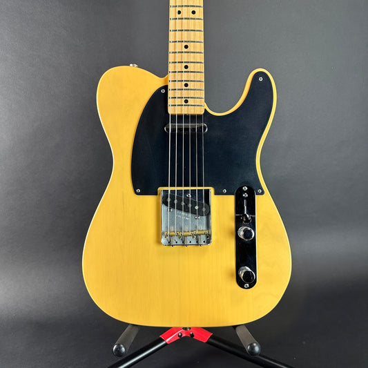 Front of Used 2015 Fender Classic Player Baja Telecaster Blonde.