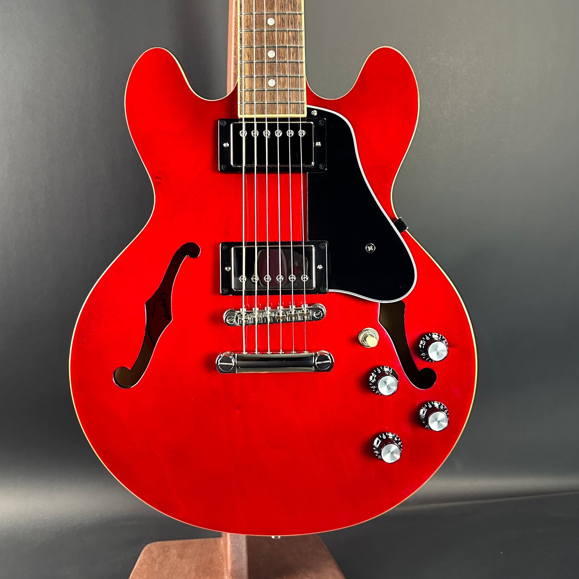 Front of Used Epiphone ES-339 Cherry.