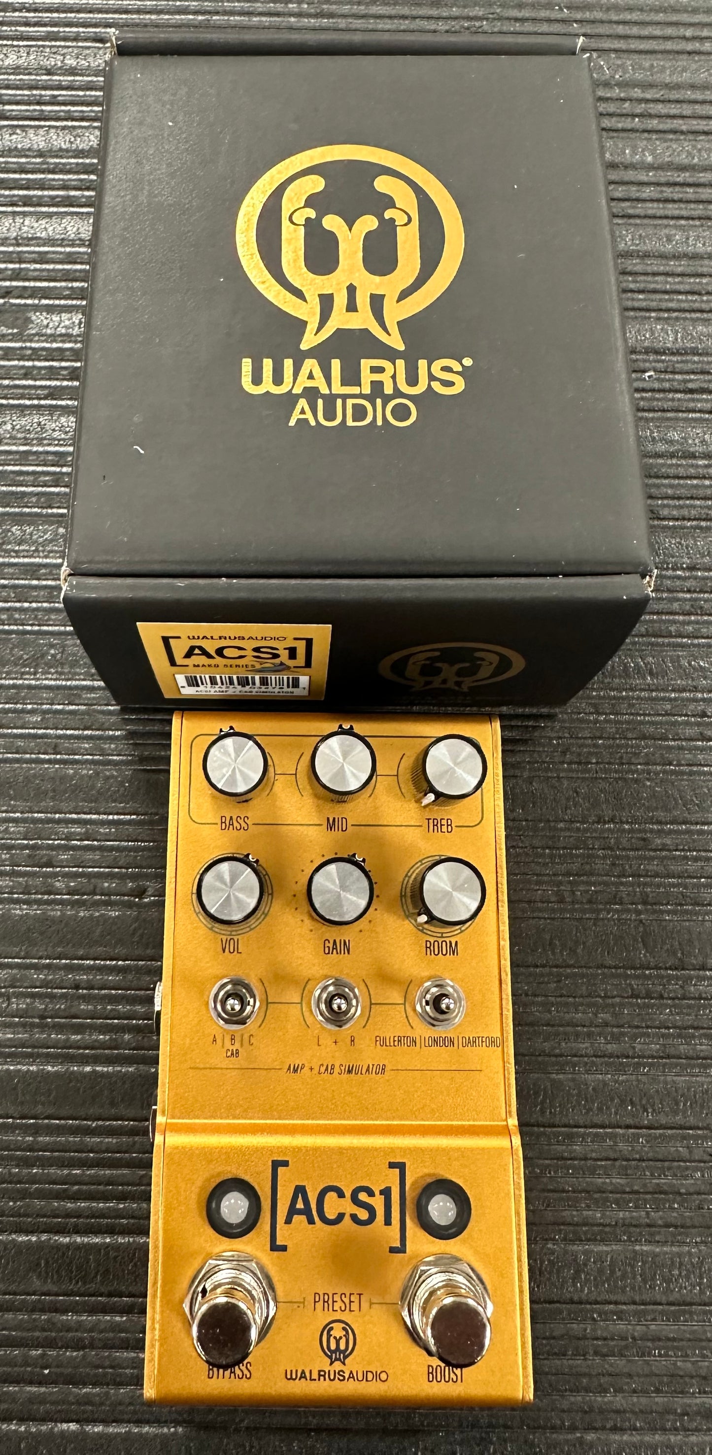 Top with box of Used Walrus Audio Mako ACS1 Amp Sim/IR w/box TSS4280