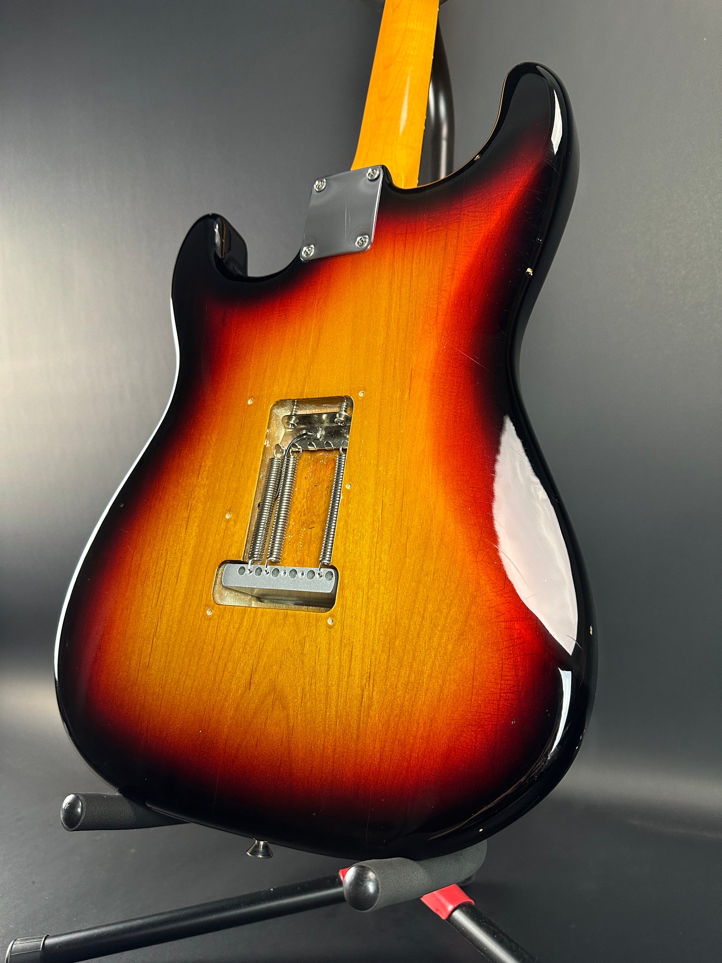 Back angle of Used Fender Classic Series '60s Stratocaster 3 Tone Sunburst.