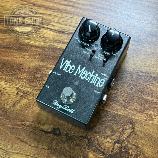 Top of Used Dry Bell Vibe Machine V2 w/ F-1L Switch.