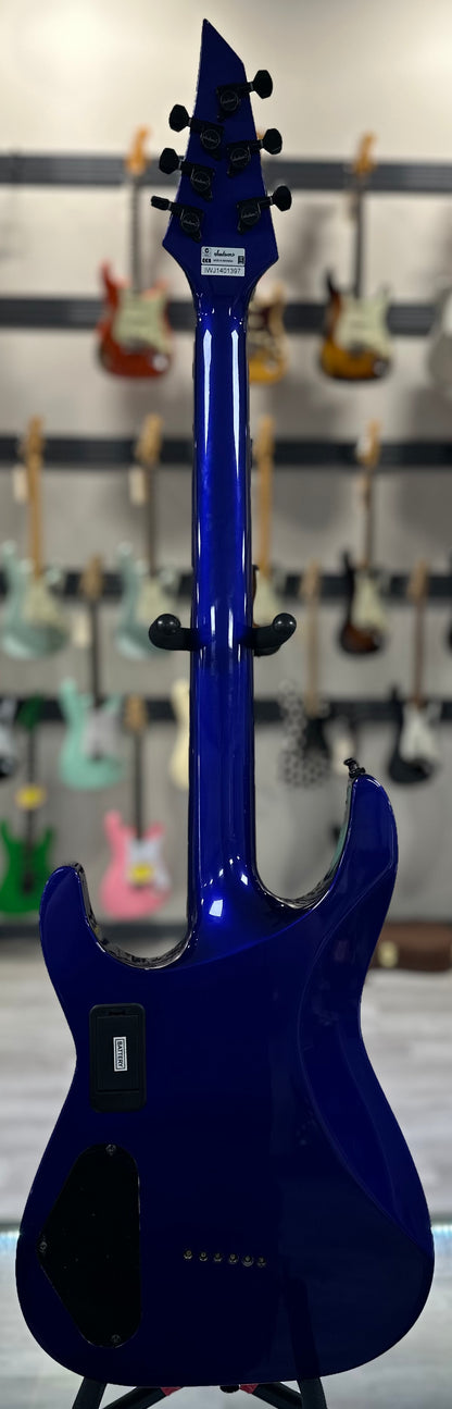 Full back of Used Jackson X Series SLATTXMG3-6 Blue TSS4175