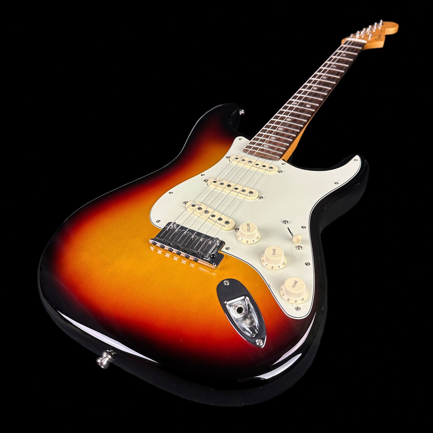 Front angle of Used Fender Ultra Stratocaster Ultraburst.