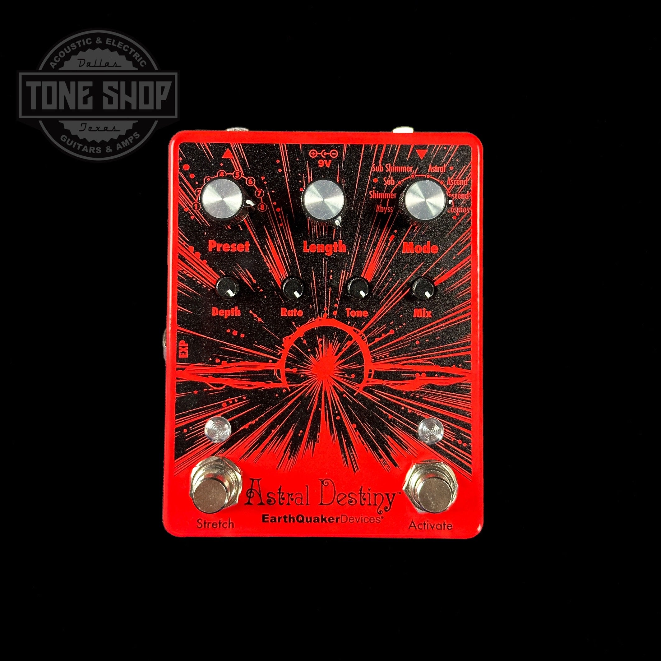 EarthQuaker Devices Astral Destiny Tone Shop Custom Candy Apple Red