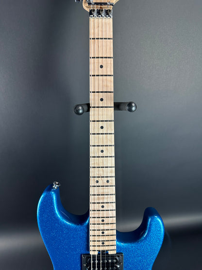 Fretboard of Charvel Custom Shop San Dimas 2H FR Blue Sparkle.