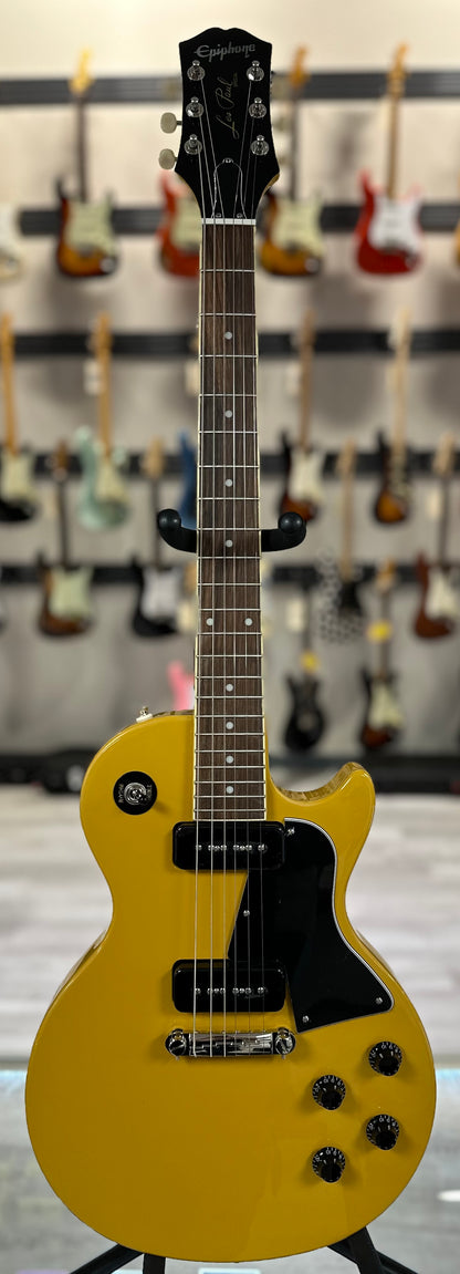 Full front of Used Epiphone Les Paul Special TV Yellow TSS4471