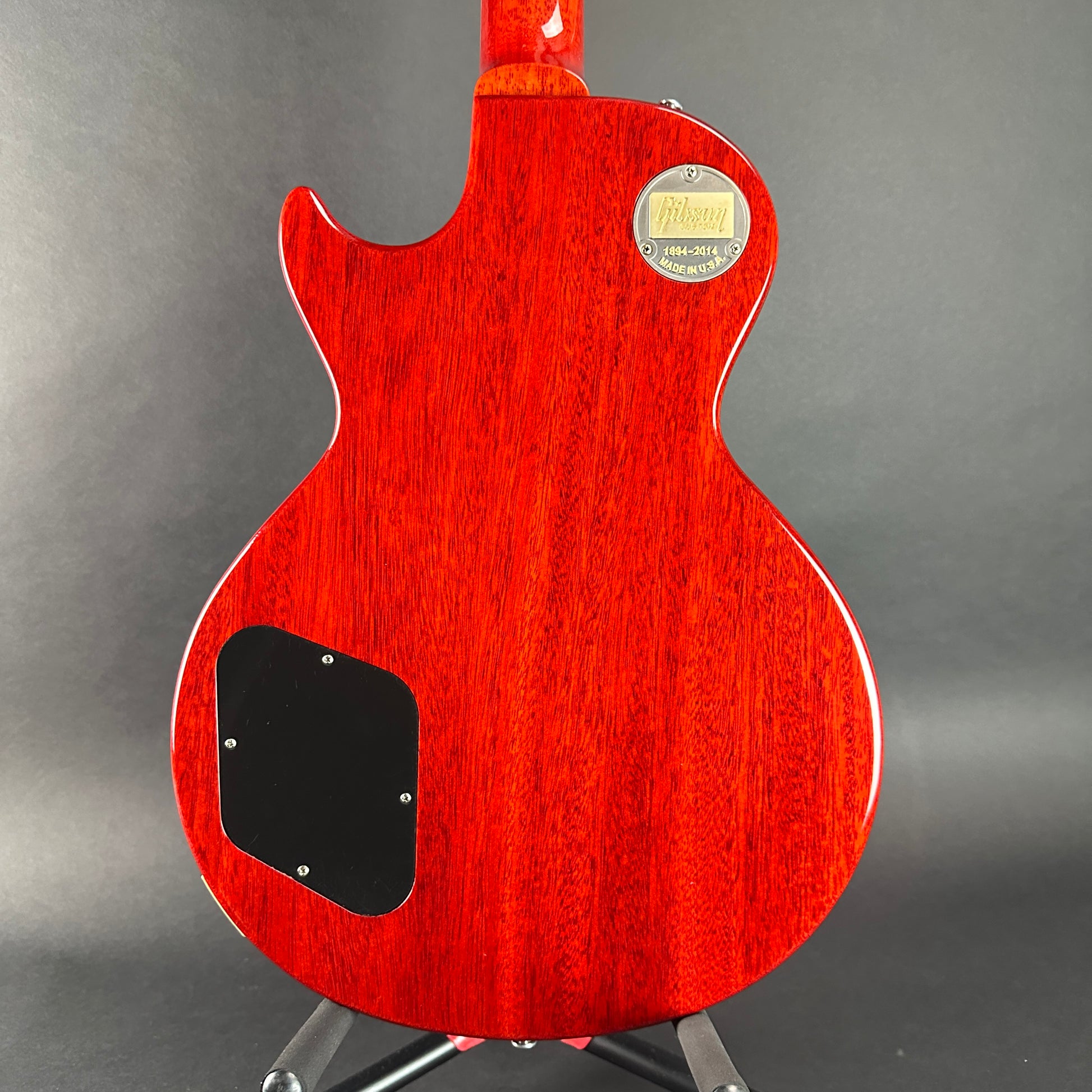 Back of Used 2014 Custom Shop Gibson 1958 Les Paul Lemonburst VOS.