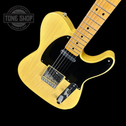 Front angle of Used 2021 Fender Custom Shop '51 Tele Deluxe Closet Classic Nocaster Blonde.