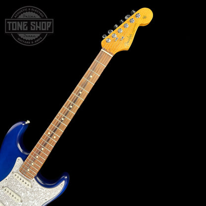 Fretboard of Used 2021 Fender Cory Wong Stratocaster Saphire Blue.