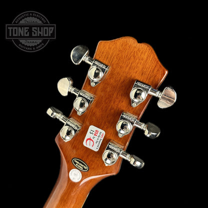 Back of headstock of Used Epiphone ES-339 Vintage Sunburst.