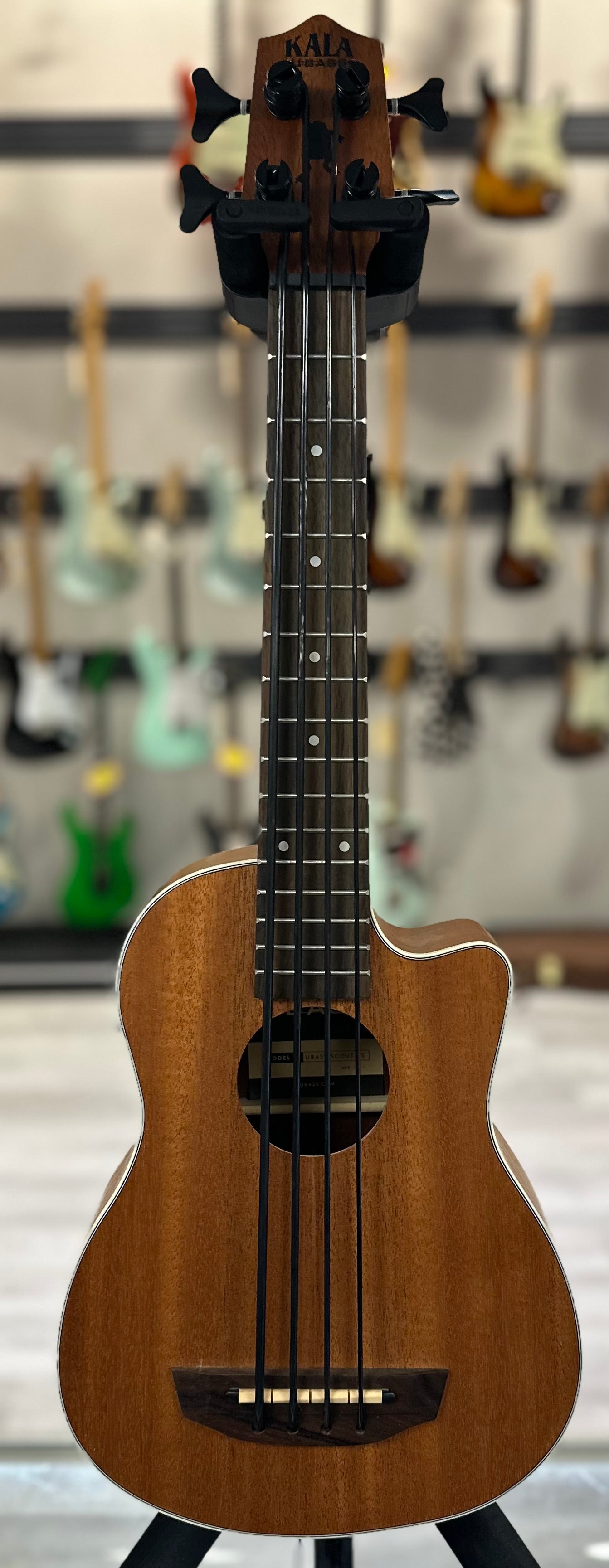 Full front of Used Kala UBass Scout-FS w/bag TSS4232