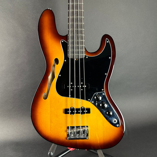 Front of Used Fender Souna Jazz Bass.