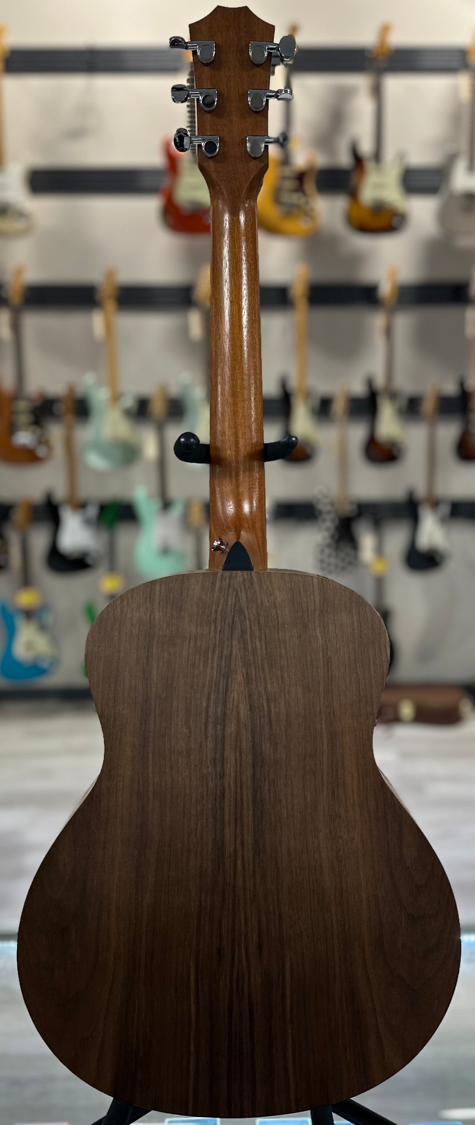 Full back of Used Taylor GS Mini-E Walnut w/bag TSS4152