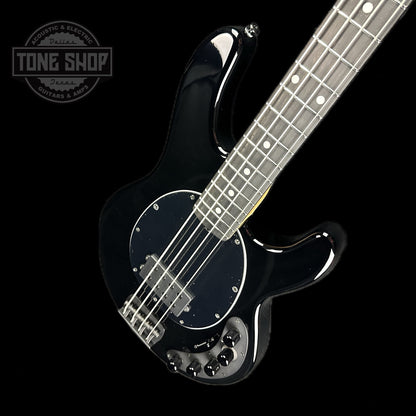 Front angle of Used Ernie Ball Musicman DarkRay 4 Obsidian.