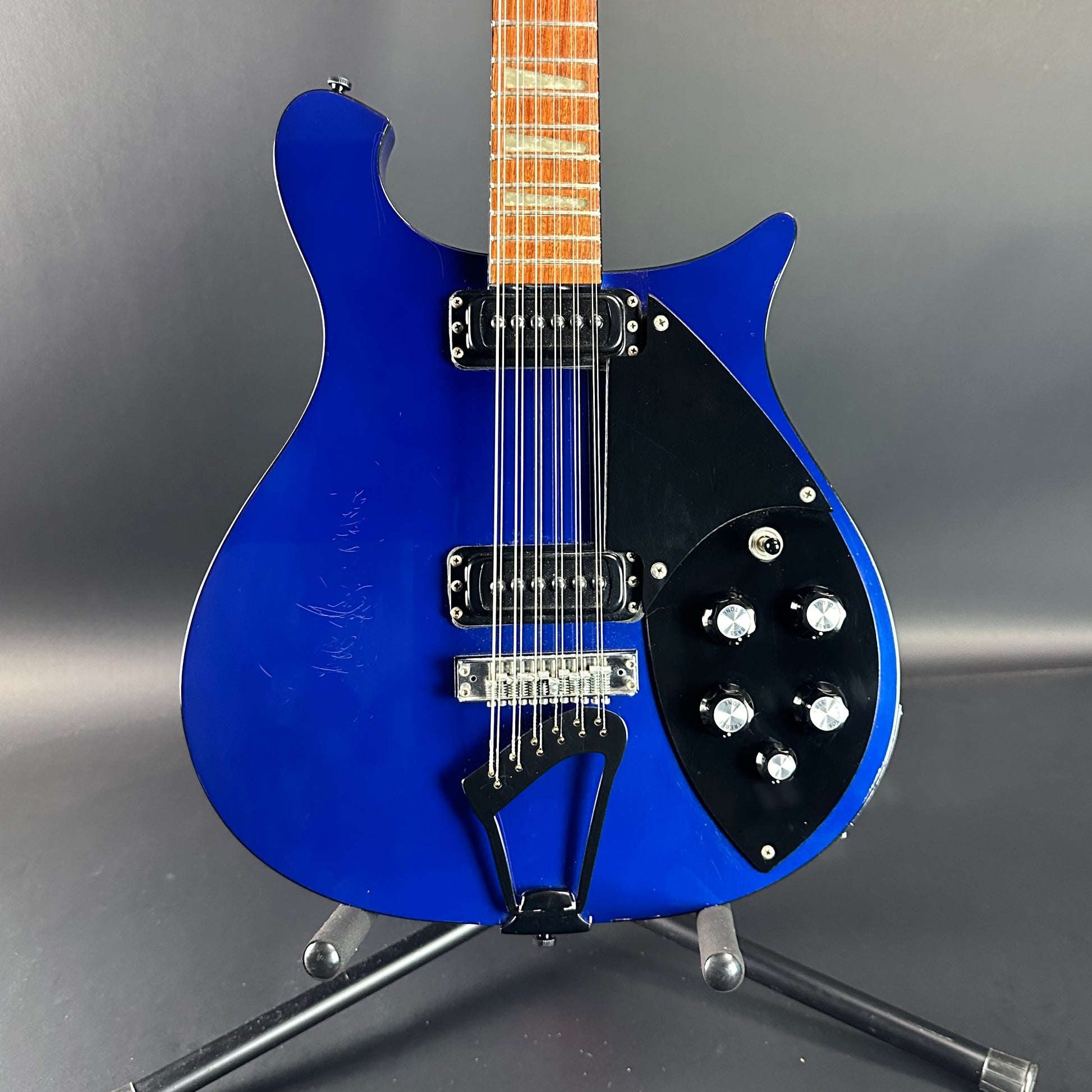 Front of Used 1988 Rickenbacker 620 Midnight Blue.