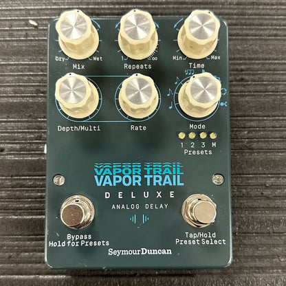 Top of Used Seymour Duncan Vapor Trail Deluxe Analog Delay Pedal TSS4125