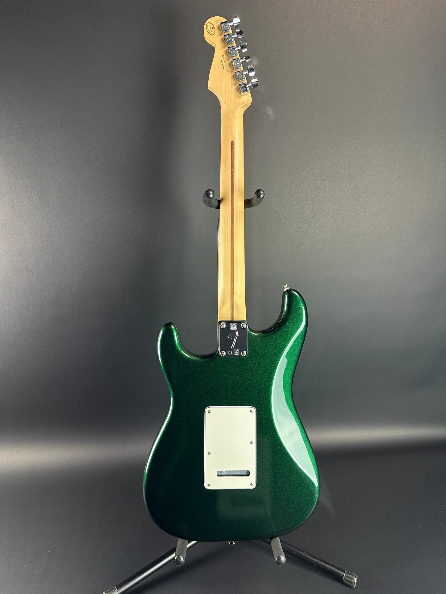 Full back of Used Fender Limited Edition Player Strat HSS MN British Racing Green.