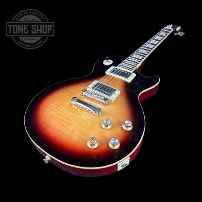 Front angle of Used Epiphone Les Paul Standard '60s Bourbon Burst.