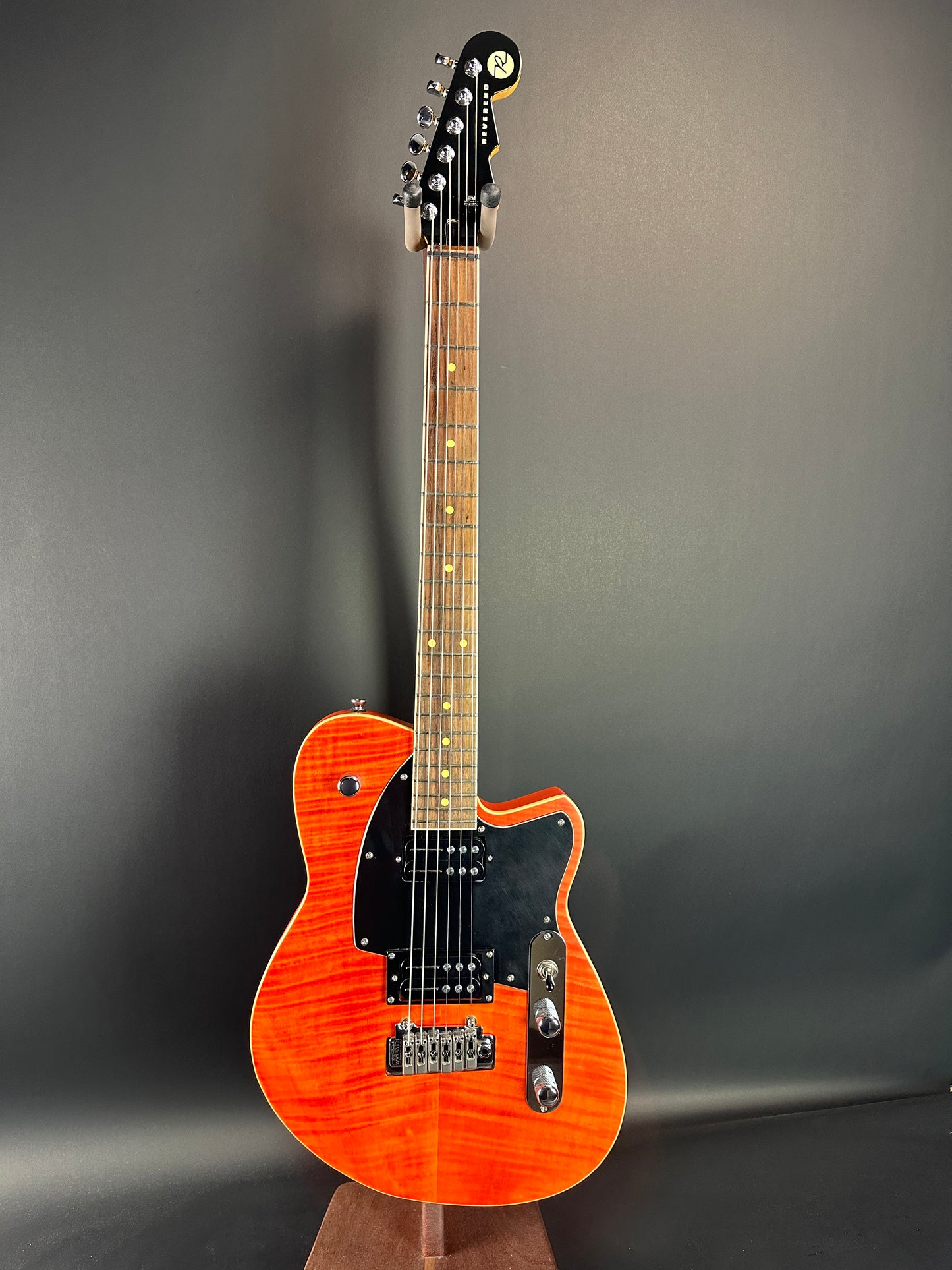 Used Reverend Reeves Gabriel Signature Satin Orange Flame w/case TSU18970