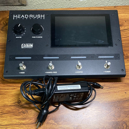 Top angle of Used Headrush Gigboard FX Processor TSU16275 contents.