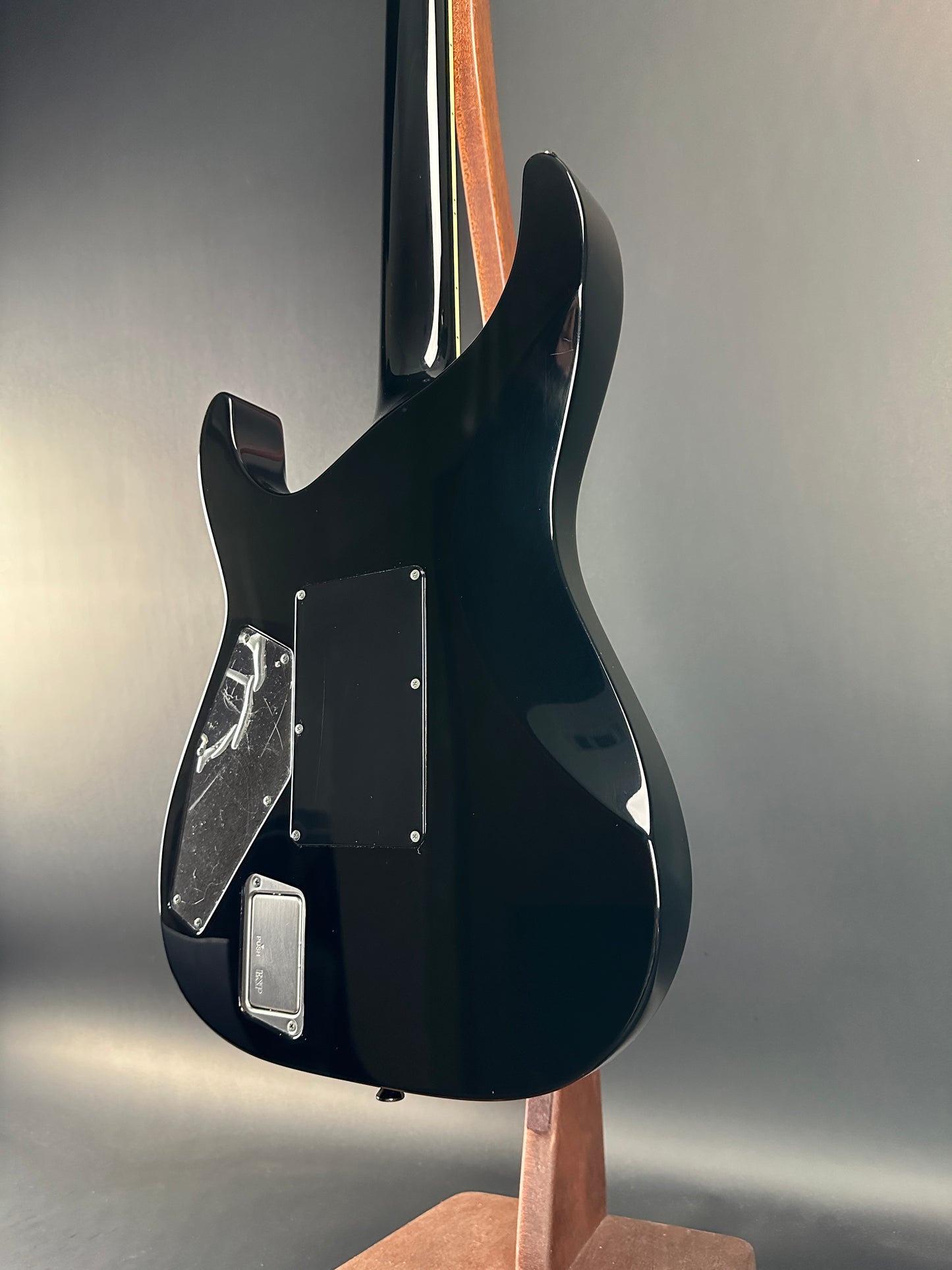 Back angle of Used ESP M-11 Custom Black.