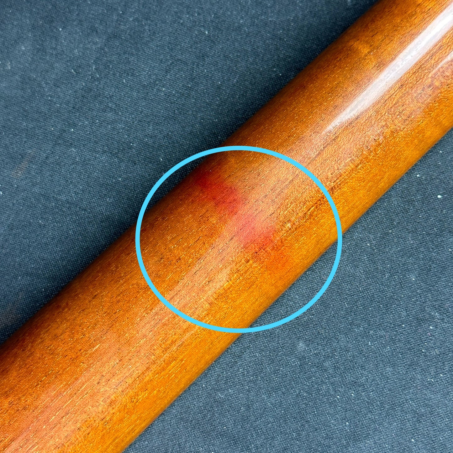 Discoloration on back of neck of Used Gibson Custom Shop CS-356 Red.