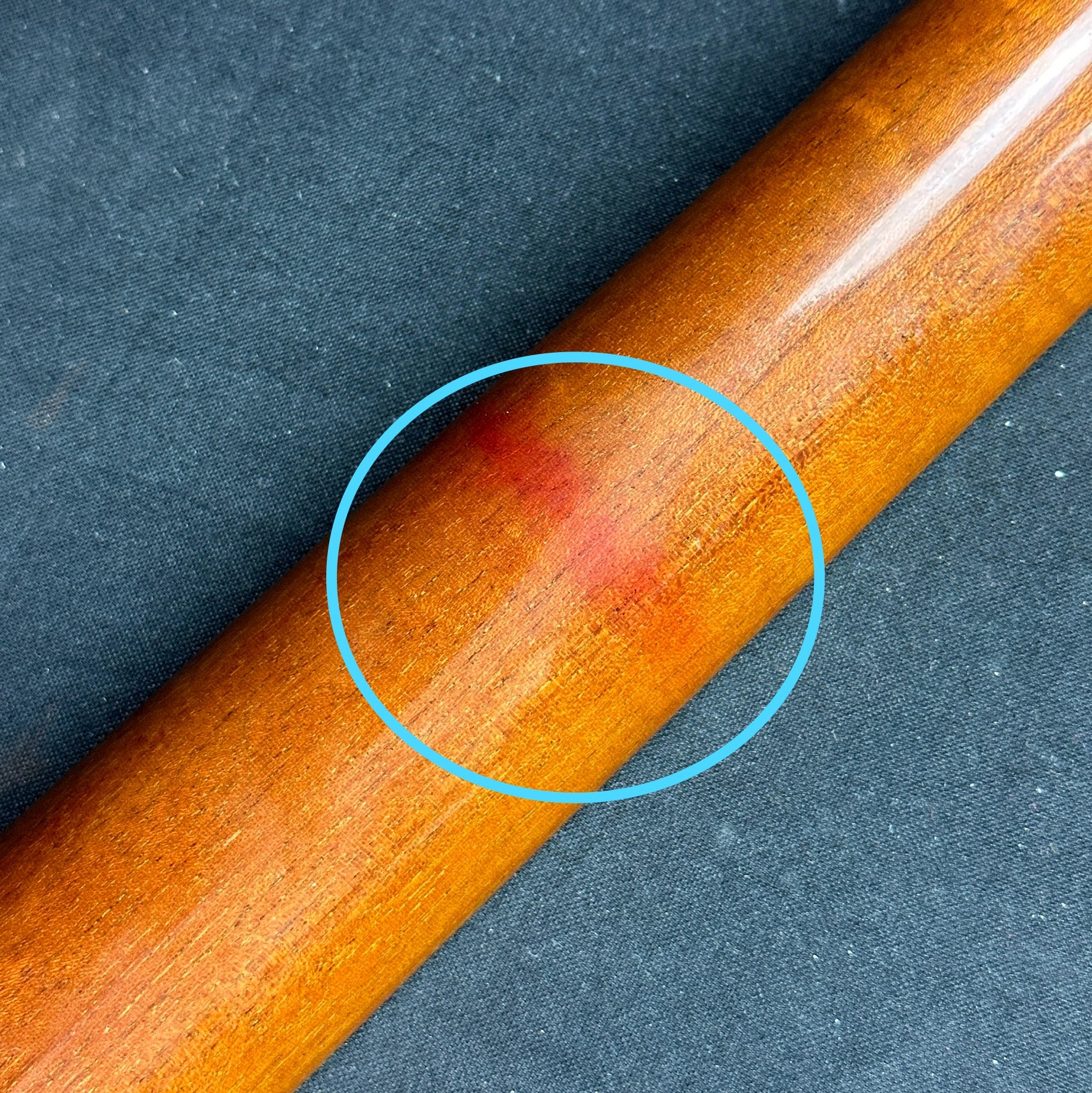 Discoloration on back of neck of Used Gibson Custom Shop CS-356 Red.