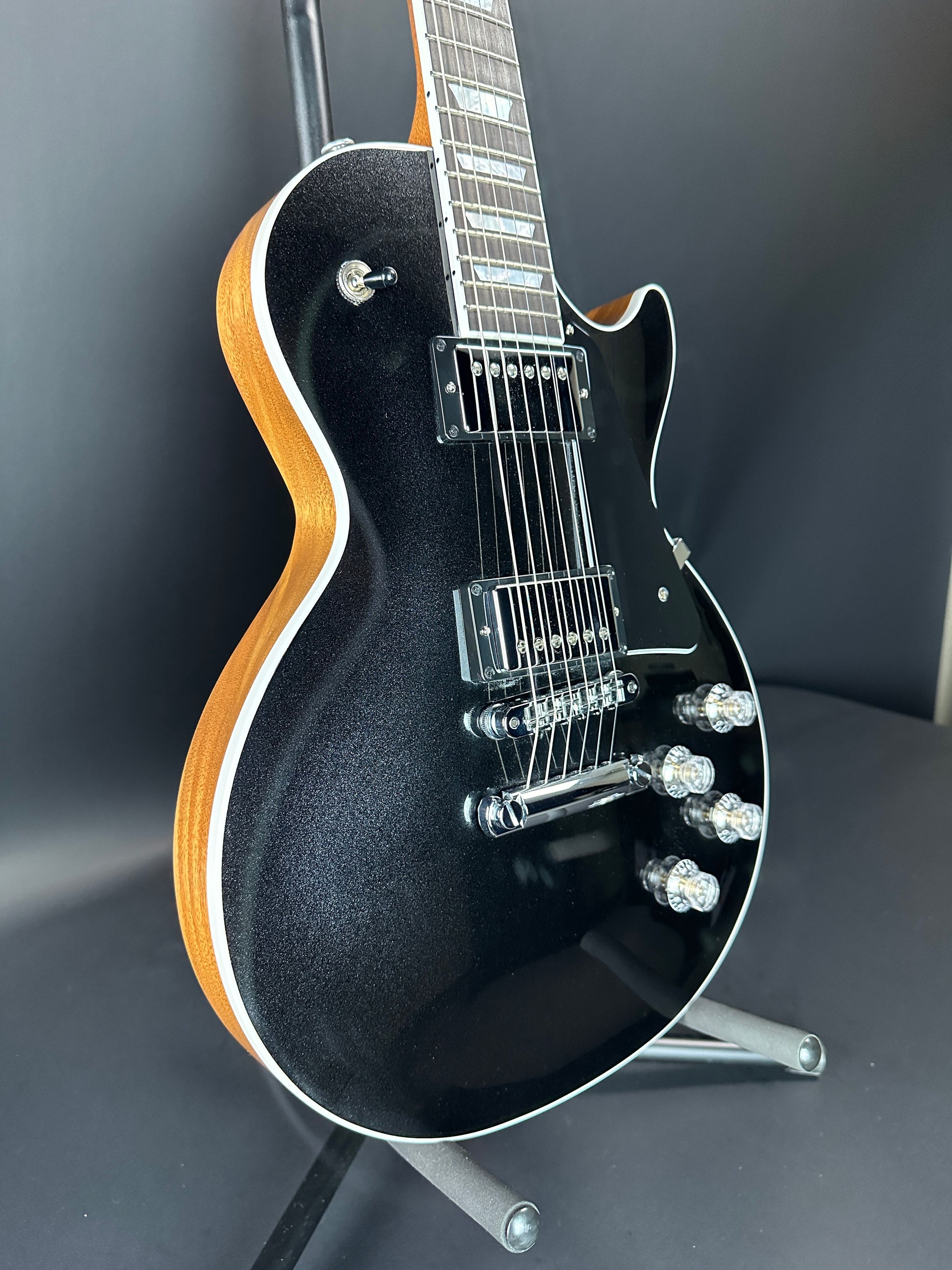 Front angle of Used Gibson Les Paul Modern Graphite.