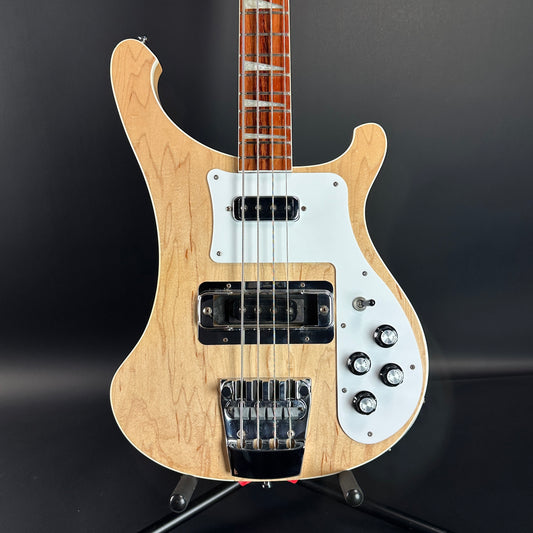 Front of Used 2004 Rickenbacker 4003 Natural.