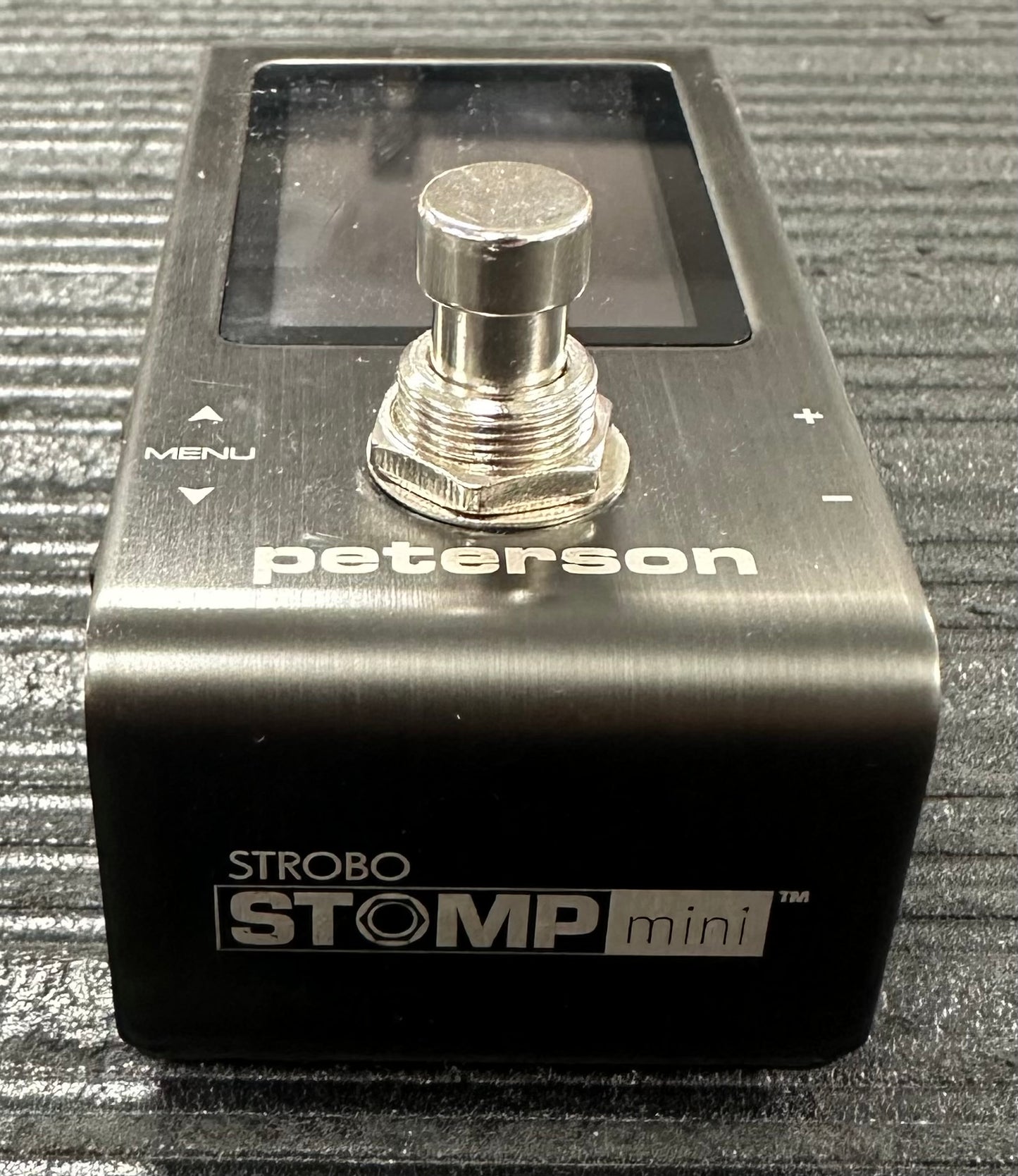 Bottom of Used Peterson Stobostomp Mini Tuner 