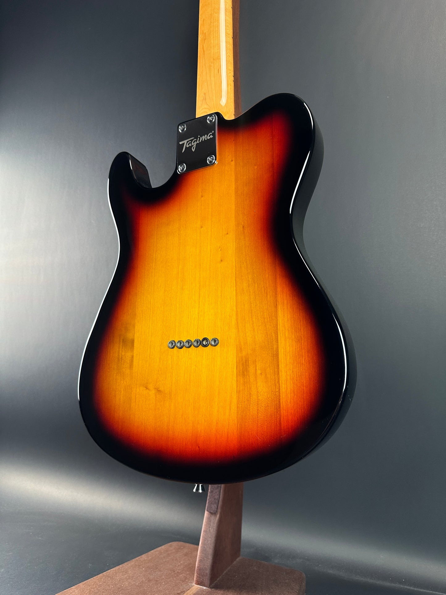 Back angle of Used Tagima Model 55 3 Tone Burst.