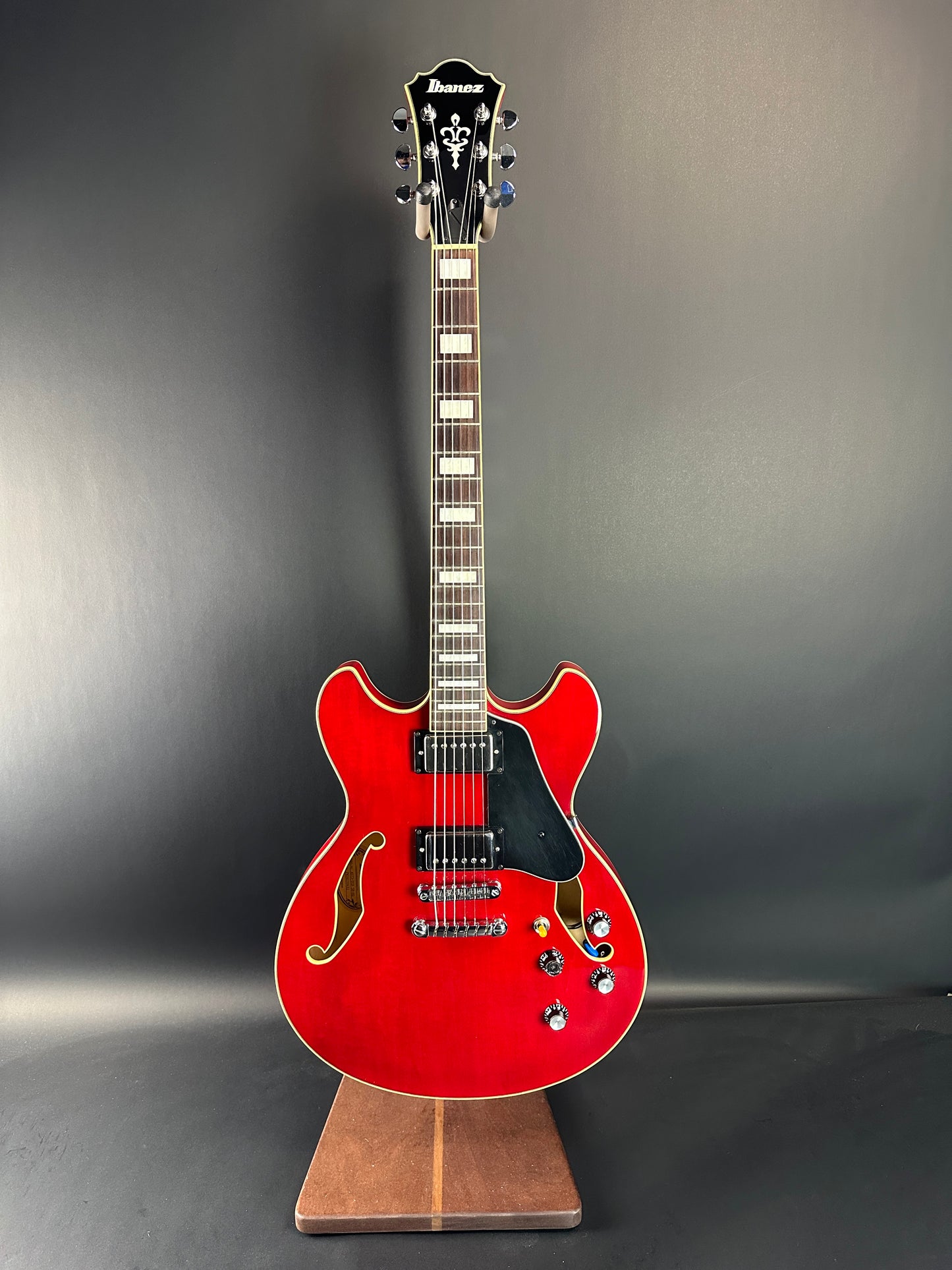 Full front of Used Ibanez AS73-TCD Cherry.