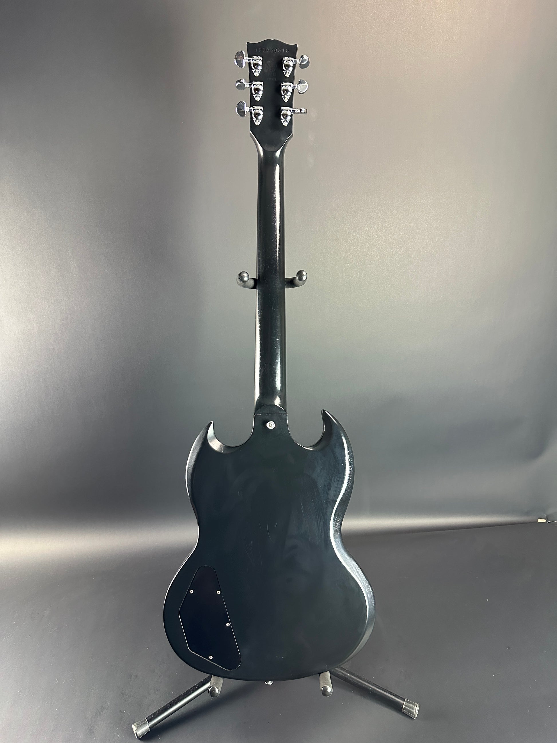 Full back of Used Gibson SG 70's Tribute Black.