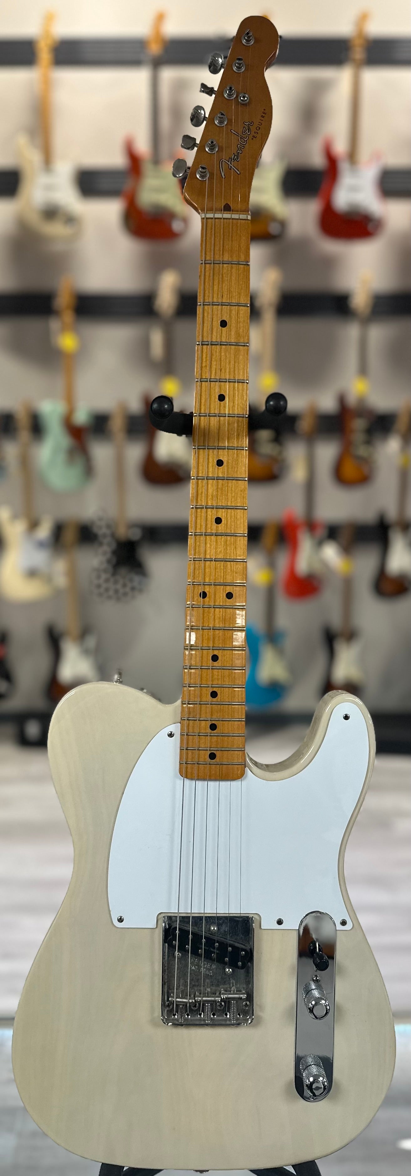 Full front of Used 2007 Fender Classic Series 50s Esquire White Blonde w/bag TSS4539