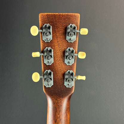 Back of headstock of Used Martin 000-15M Street Master.