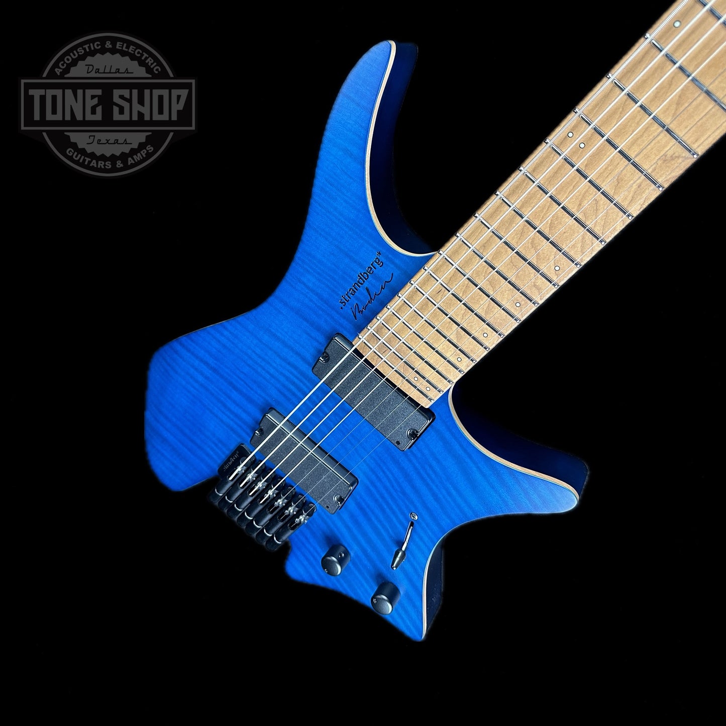 Front angle of Used Strandberg Boden 7 Blue.