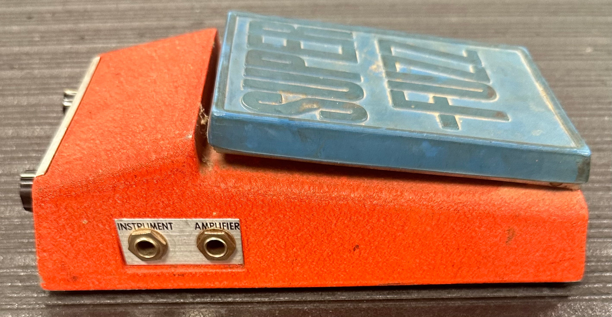 Side of Used 1970s Univox Super Fuzz TSS4526