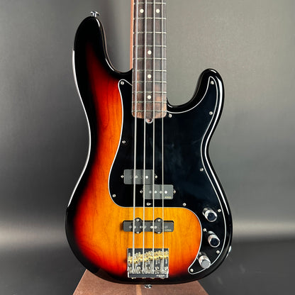 Front of Used 2013 Fender American Performer P Bass Sunburst.