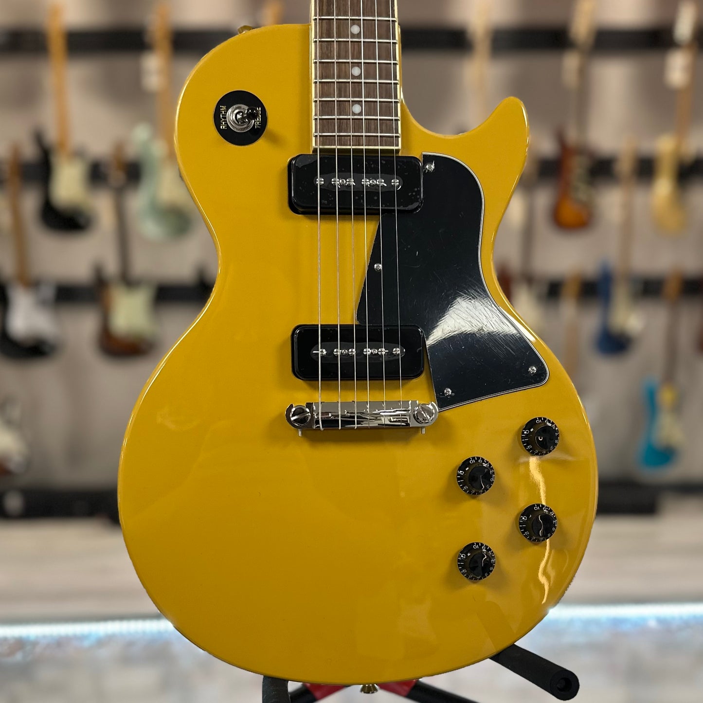 Front of Used Epiphone Les Paul Special TV Yellow TSS4471