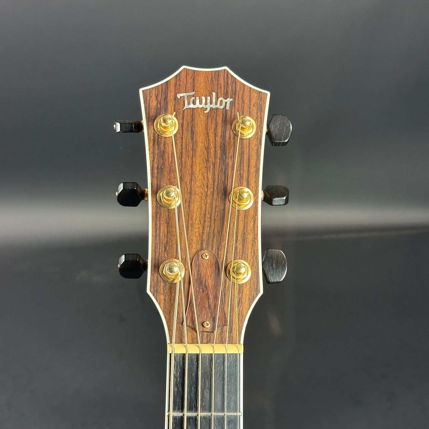 Front of headstock of Used Taylor 815ce.