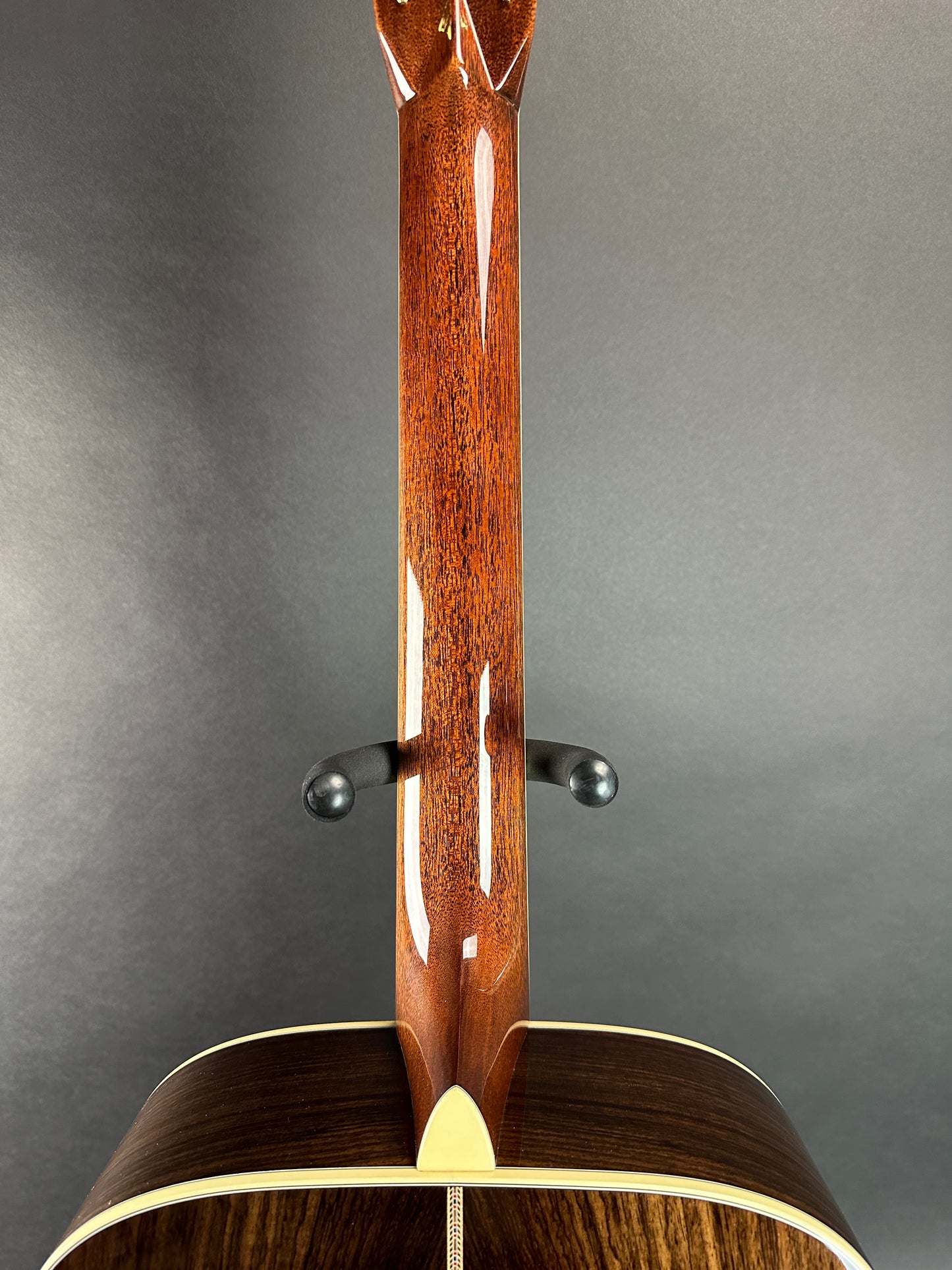 Back of neck of Used Martin D-42 Natural.