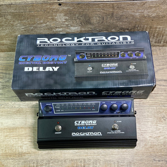 Top down of Used Rocktron Cyborg Delay w/box TSU15484.