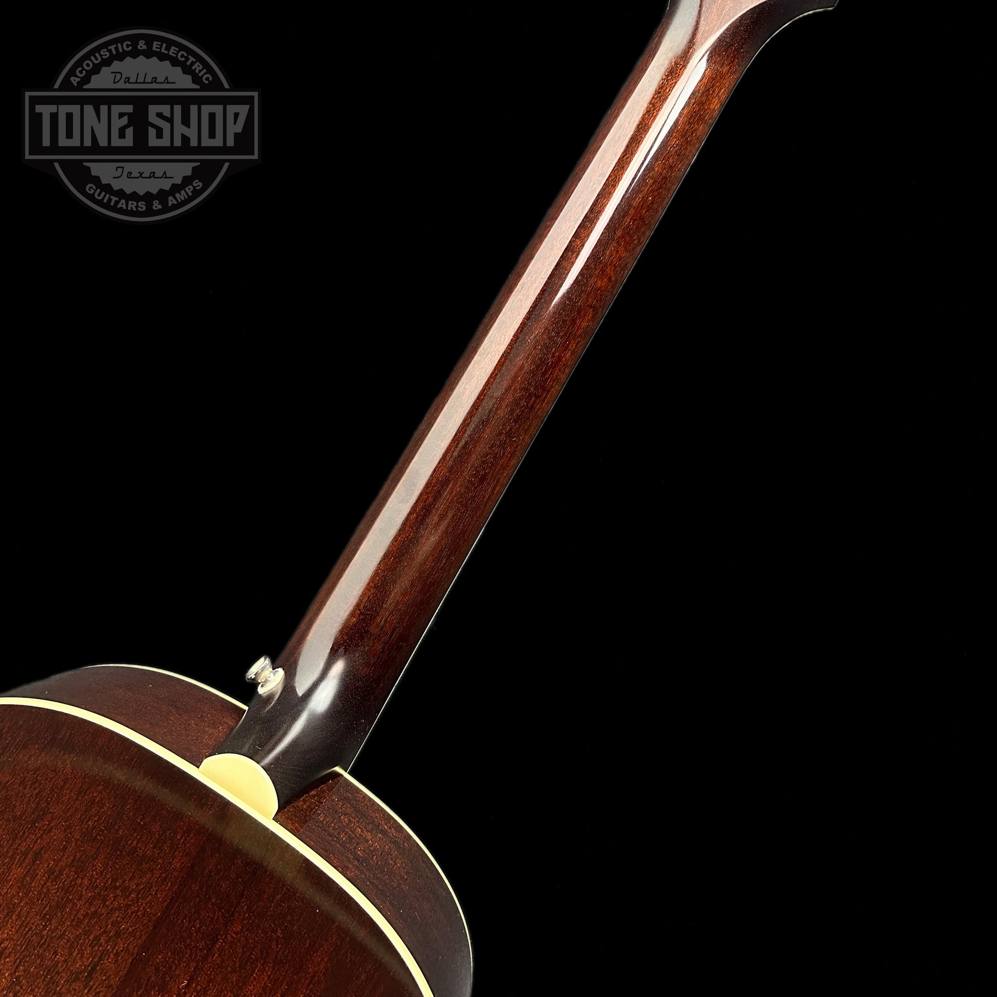 Back of neck of Used Collings C10A Sunburst.