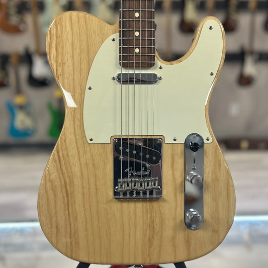 Front of Used 2016 Fender American Standard Telecaster Natural w/case TSS4133