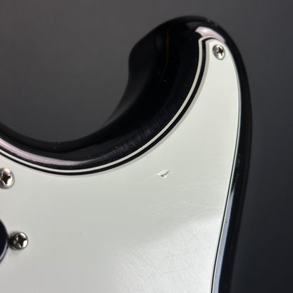 Chip in pickguard of Used 1984 Ibanez Roadstar II RS-135.